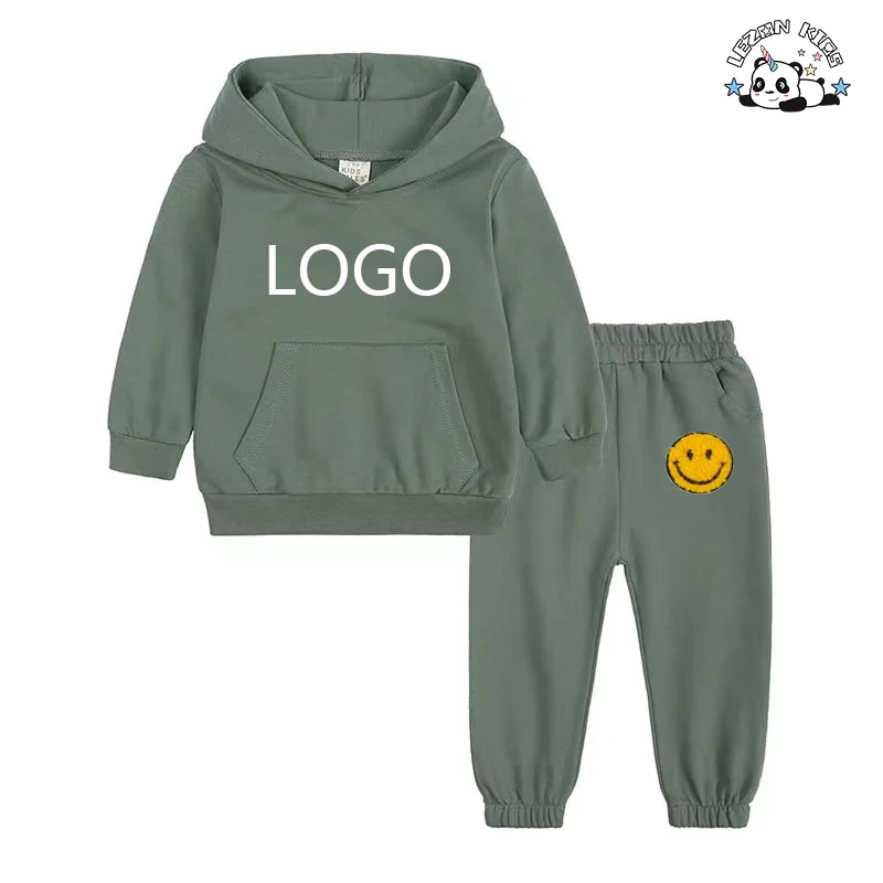 LEZONKIDS - Hot Sale Patchwork Hoodie Set Girls Cotton Boutique Remake Clothing Sets